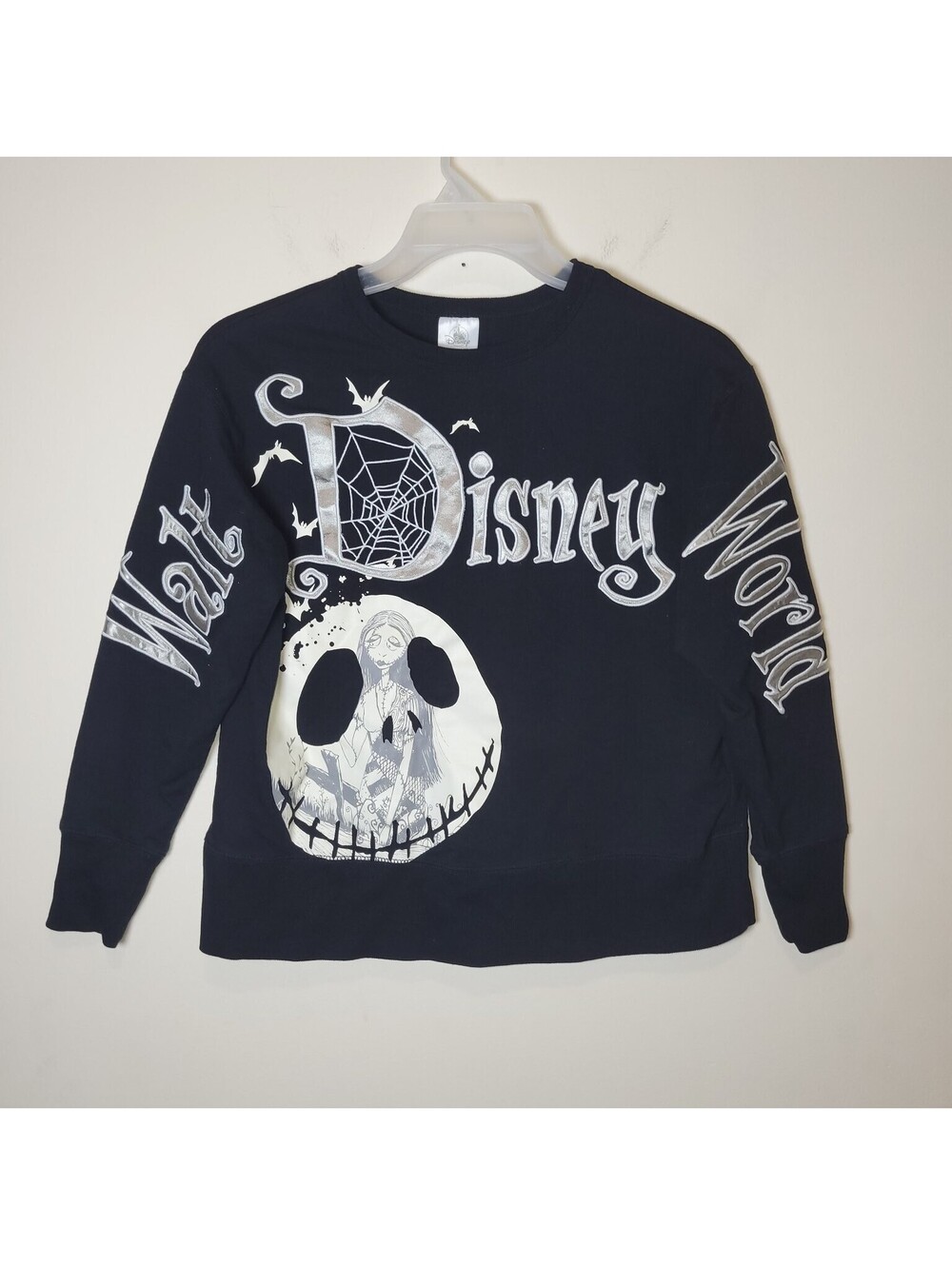 Disney Parks Nightmare Before Christmas Crewneck Glow in the Dark Jack Sally S